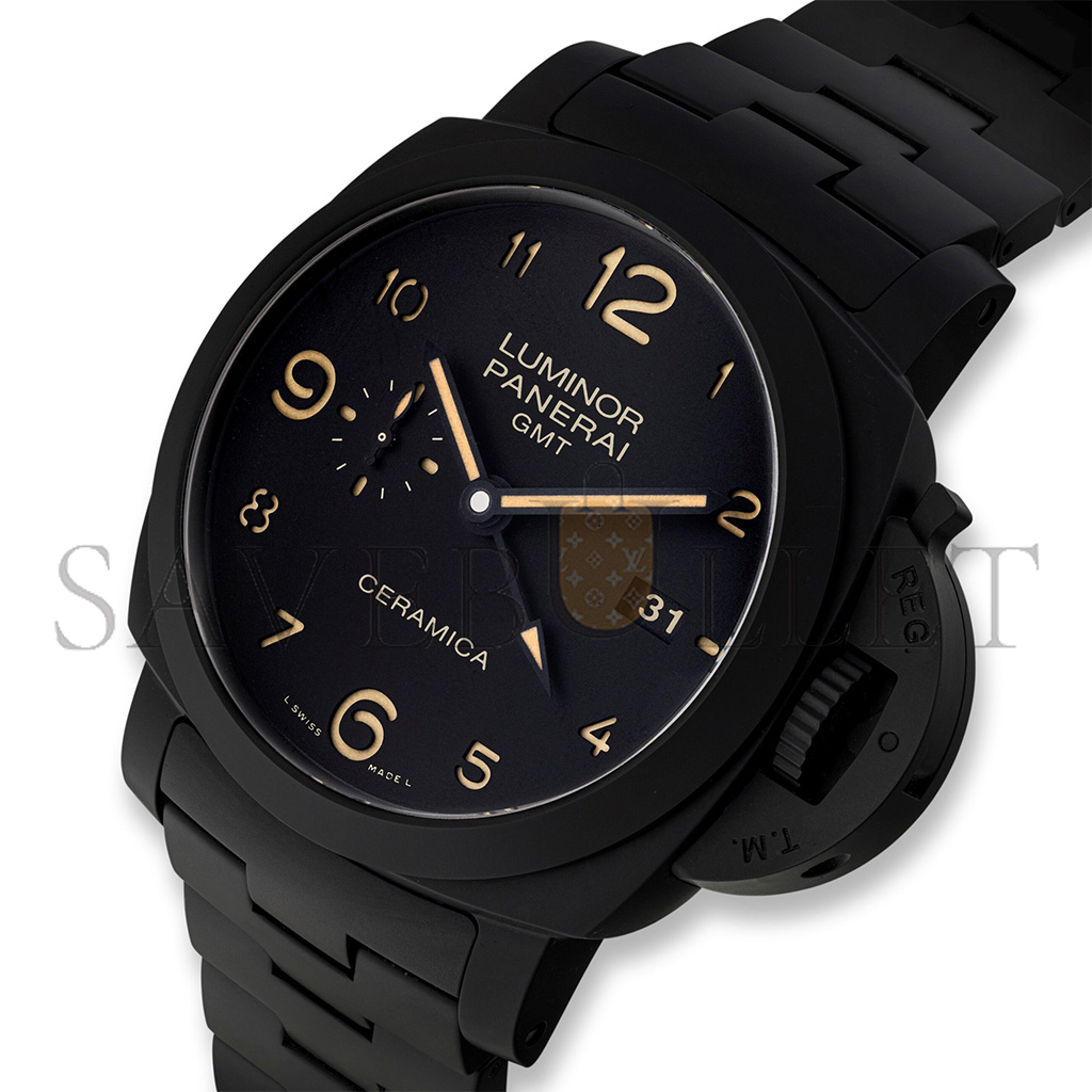 pa*e*ai luminor 1950 3 days gmt auT0matic 44mm watch pam00438